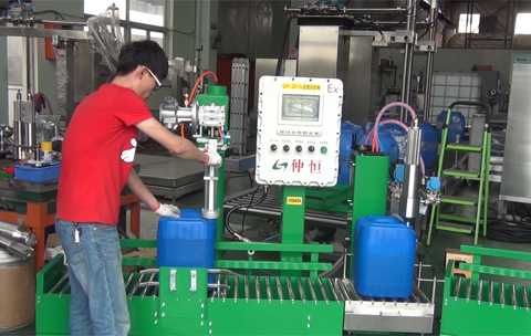 仲恒GAF-30S-Ex液体自动灌装机测试视频准备出厂
